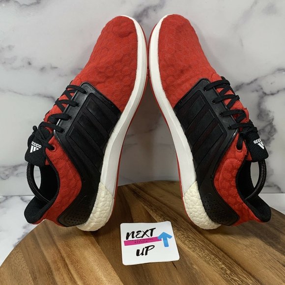 Adidas Solar Boost Red Running Sneakers Men’s size 11 Comfort Athletic Shoes - Picture 5 of 9